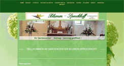 Desktop Screenshot of blumen-sprockhoff.de